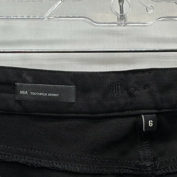 KUT From The Kloth Jeans Womens 6 Mia Toothpick Skinny Dark Washed Denim Black - Picture 8 of 12